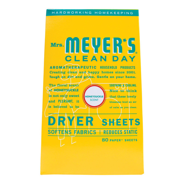Mrs. Meyers Clean Day Mmcd Dryr Shts Hny 80Ct 70115